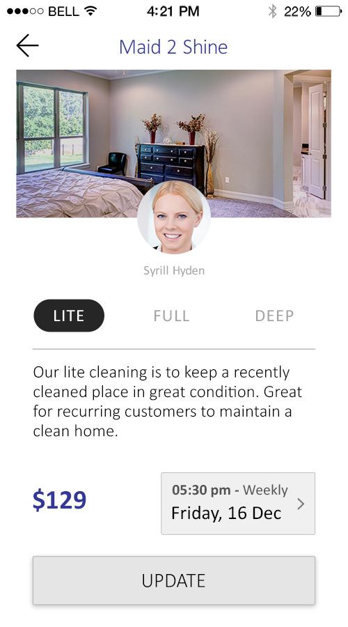 TIDI – EASY ON DEMAND HOME CLEANING SERVICE APP